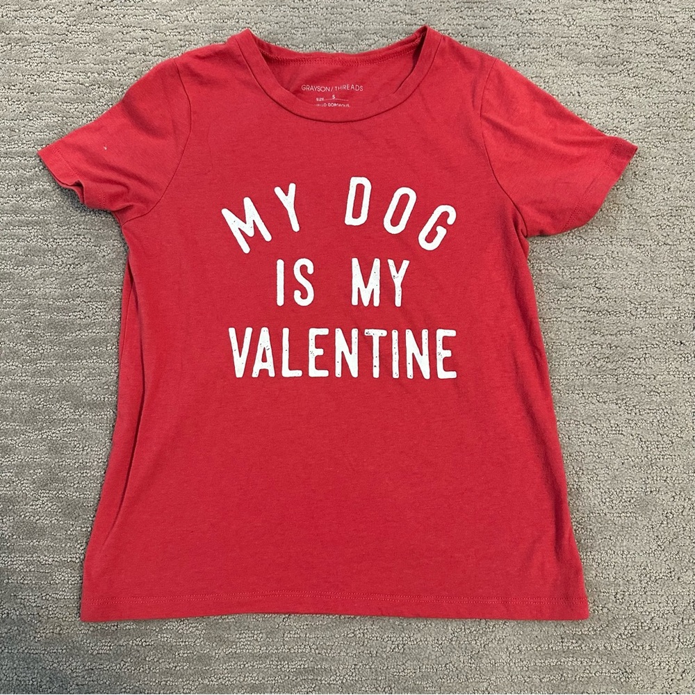 My dog is my Valentine shirt S